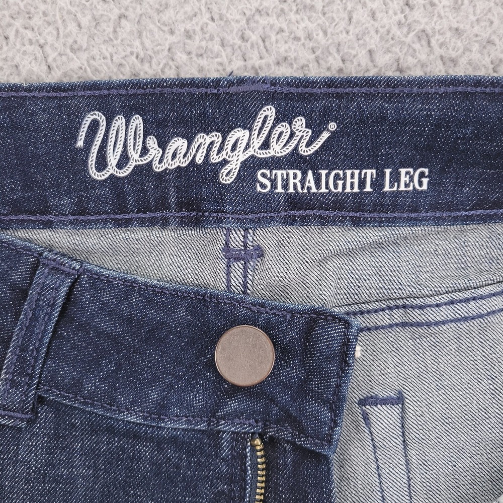 WRANGLER Jeans Size 11/12 Straight Leg Mid Rise Blue Denim 31x32 NEW - Picture 7 of 16